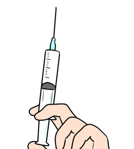 注射で入れ替える